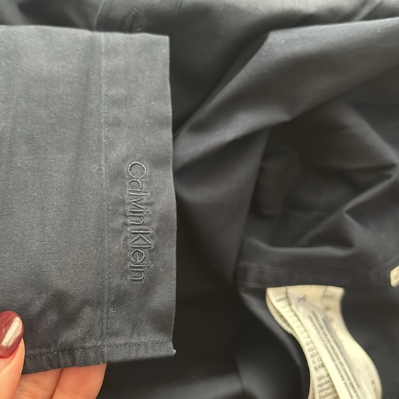 Calvin Klein men’s button down en shirt Sz XL - Picture 7 of 10